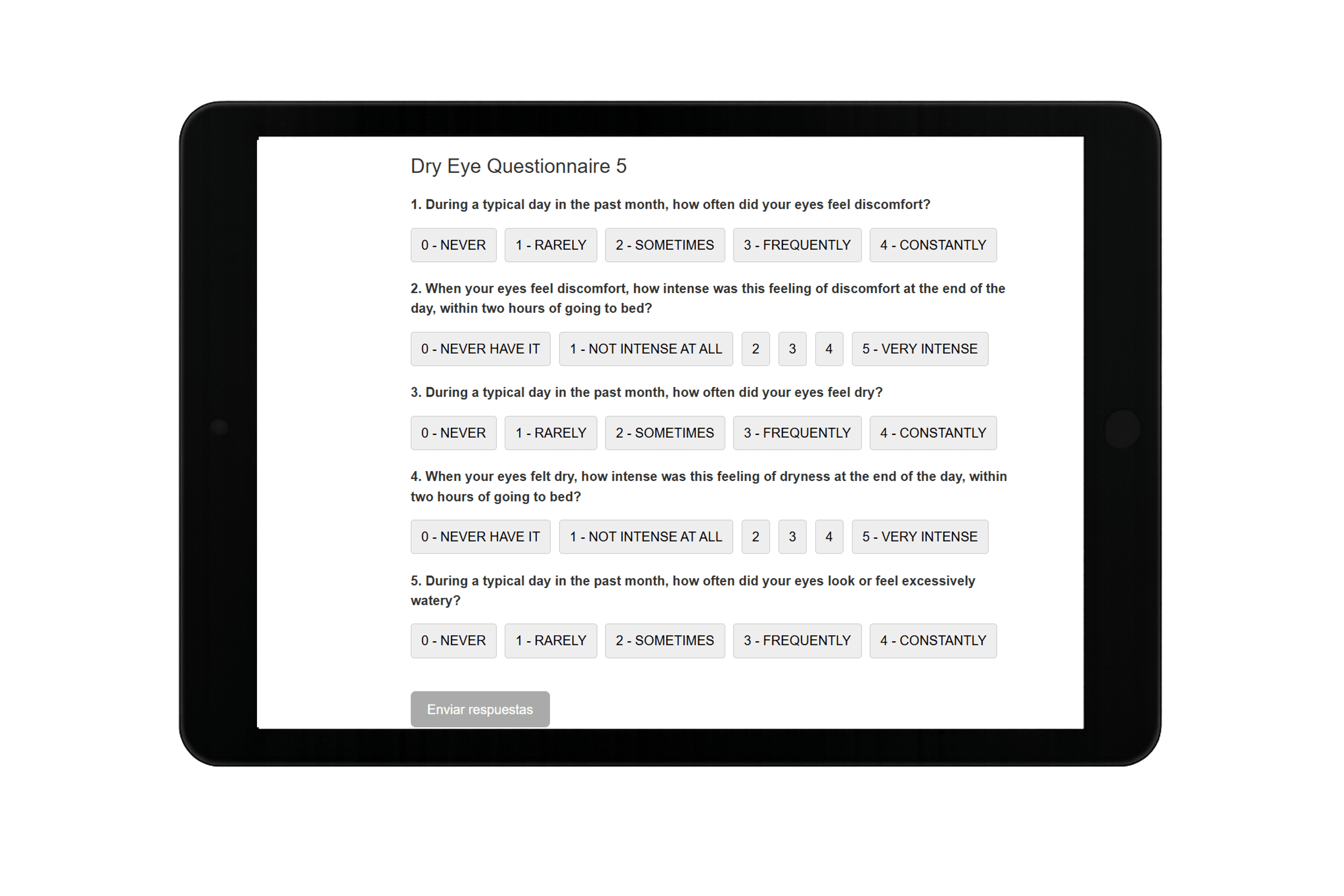 Cuestionario de ojo seco